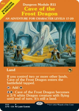 (350) Magic The Gathering Adventures in the Forgotten Realms: Extras Single: Cave of the Frost Dragon Holo Rare