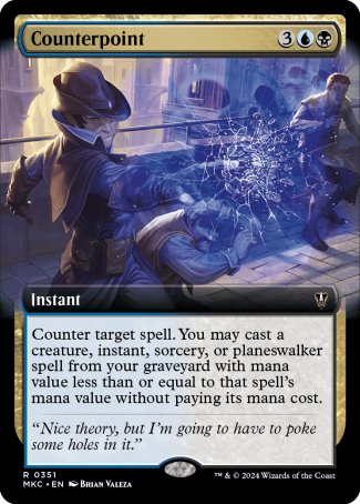 (351) Magic The Gathering Commander: Murders at Karlov Manor: Extras Single: Counterpoint Rare