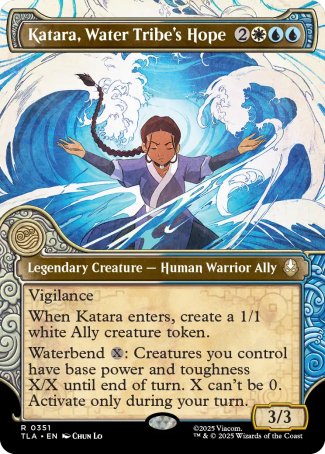 (351) Magic The Gathering Magic: The Gathering | Avatar: The Last Airbender: Extras Single: Katara, Water Tribe's Hope Holo Rare