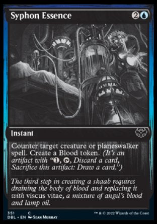 (351) Magic The Gathering Innistrad: Double Feature Single: Syphon Essence Holo Common