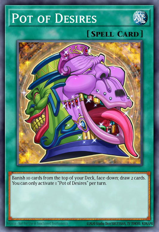 (056) YuGiOh TCG RA01: 25th Anniversary Rarity Collection Single: Pot of Desires (V.2 - Ultra Rare)  Ultra Rare