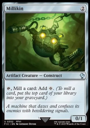 (352) Magic The Gathering Commander: Magic: The Gathering - FINAL FANTASY: Collector's Edition Single: Millikin Holo Uncommon