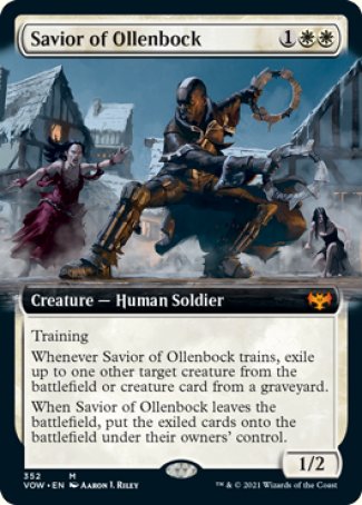 (352) Magic The Gathering Innistrad: Crimson Vow: Extras Single: Savior of Ollenbock (V.2) Holo Mythic