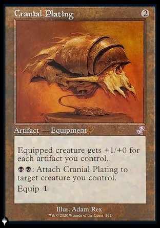 (000) Magic The Gathering The List Single: Cranial Plating Uncommon