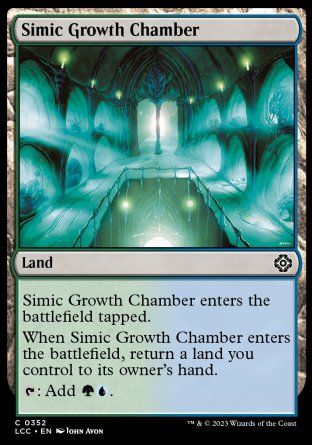 (352) Magic The Gathering Commander: The Lost Caverns of Ixalan Single: Simic Growth Chamber Common