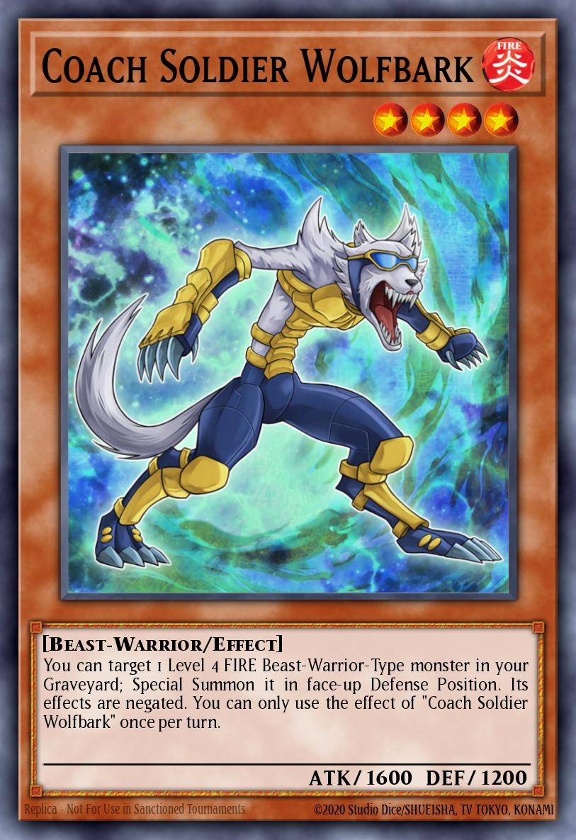 (120) YuGiOh TCG MAGO: Maximum Gold Single: Coach Soldier Wolfbark Rare