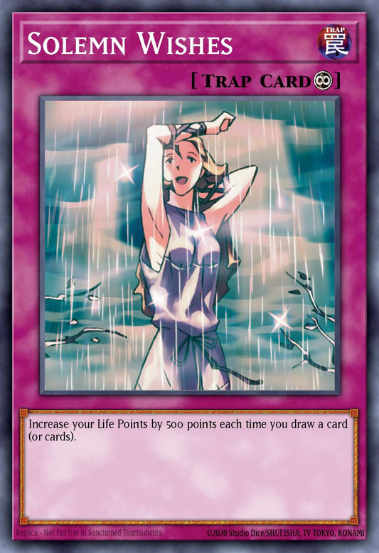 (EN055) YuGiOh TCG PSV: Pharaoh's Servant Single: Solemn Wishes (V.3 - Common)  Common