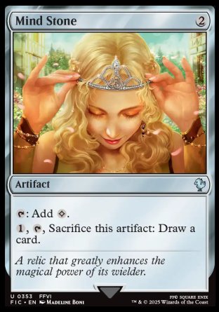 (353) Magic The Gathering Commander: Magic: The Gathering - FINAL FANTASY: Collector's Edition Single: Mind Stone Holo Uncommon