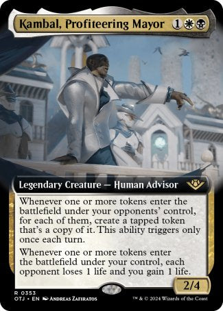 (353) Magic The Gathering Outlaws of Thunder Junction: Extras Single: Kambal, Profiteering Mayor Rare