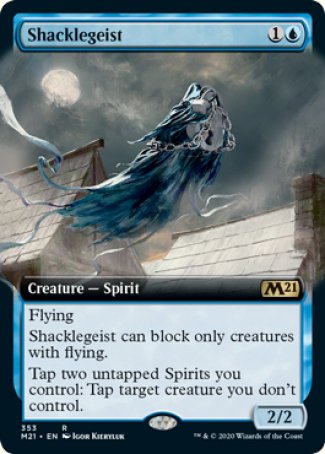 (353) Magic The Gathering Core 2021: Extras Single: Shacklegeist Holo Rare
