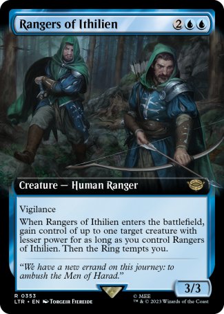(353) Magic The Gathering The Lord of the Rings: Tales of Middle-earth: Extras Single: Rangers of Ithilien Rare