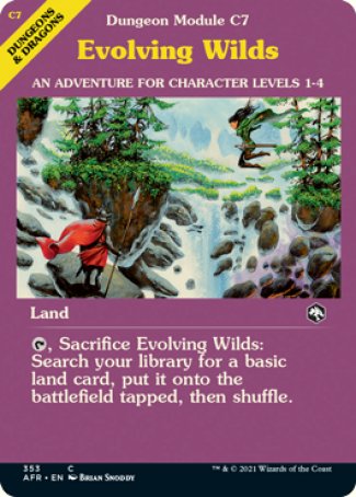 (353) Magic The Gathering Adventures in the Forgotten Realms: Extras Single: Evolving Wilds Holo Common