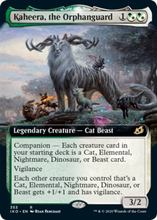 (353) Magic The Gathering Ikoria: Lair of Behemoths: Extras Single: Kaheera, the Orphanguard Holo Rare