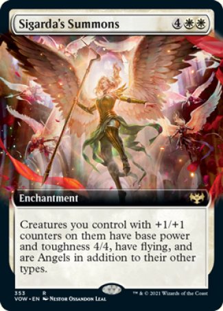 (353) Magic The Gathering Innistrad: Crimson Vow: Extras Single: Sigarda's Summons Holo Rare