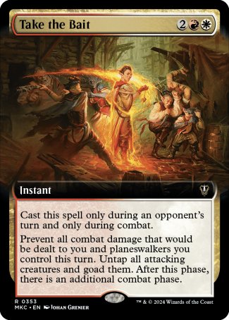 (353) Magic The Gathering Commander: Murders at Karlov Manor: Extras Single: Take the Bait Rare