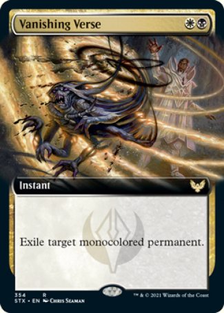 (354) Magic The Gathering Strixhaven: School of Mages: Extras Single: Vanishing Verse Rare