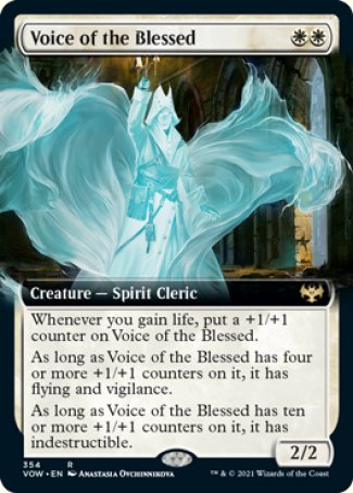 (354) Magic The Gathering Innistrad: Crimson Vow: Extras Single: Voice of the Blessed Holo Rare