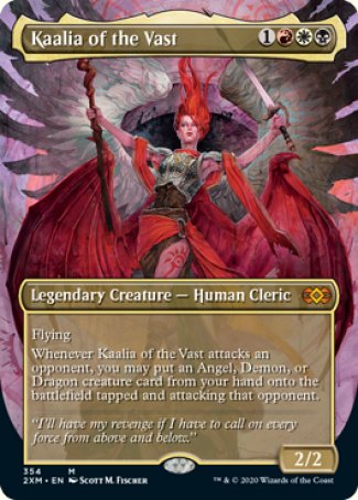 (354) Magic The Gathering Double Masters: Extras Single: Kaalia of the Vast Mythic