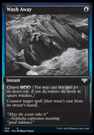 (354) Magic The Gathering Innistrad: Double Feature Single: Wash Away Holo Uncommon