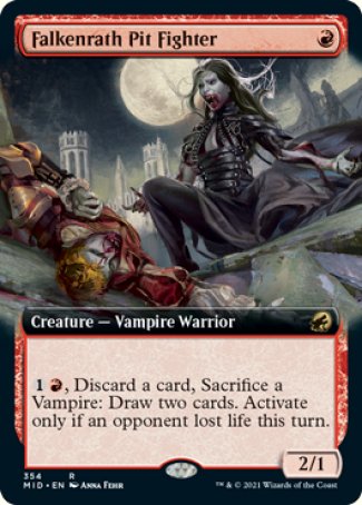 (354) Magic The Gathering Innistrad: Midnight Hunt: Extras Single: Falkenrath Pit Fighter Rare