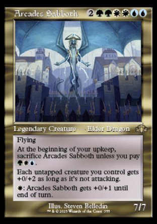 (355) Magic The Gathering Dominaria Remastered: Extras Single: Arcades Sabboth Rare