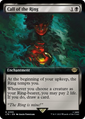 (355) Magic The Gathering The Lord of the Rings: Tales of Middle-earth: Extras Single: Call of the Ring Rare