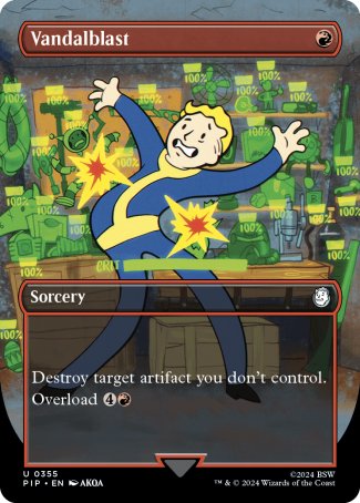 (355) Magic The Gathering Universes Beyond: Fallout: Extras Single: Vandalblast (V.1) Holo Uncommon