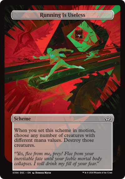 (356) Magic The Gathering Commander: Duskmourn: House of Horror Single: Running Is Useless Special