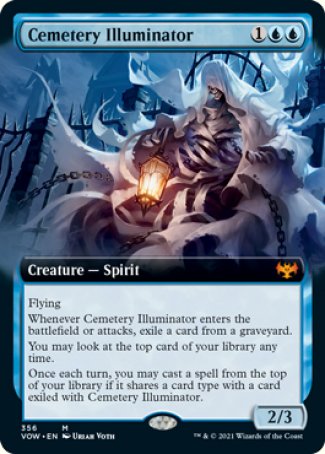 (356) Magic The Gathering Innistrad: Crimson Vow: Extras Single: Cemetery Illuminator Holo Mythic