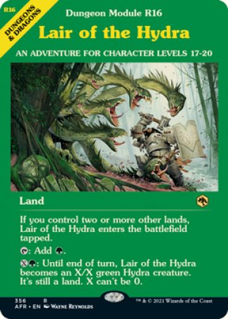 (356) Magic The Gathering Adventures in the Forgotten Realms: Extras Single: Lair of the Hydra Holo Rare