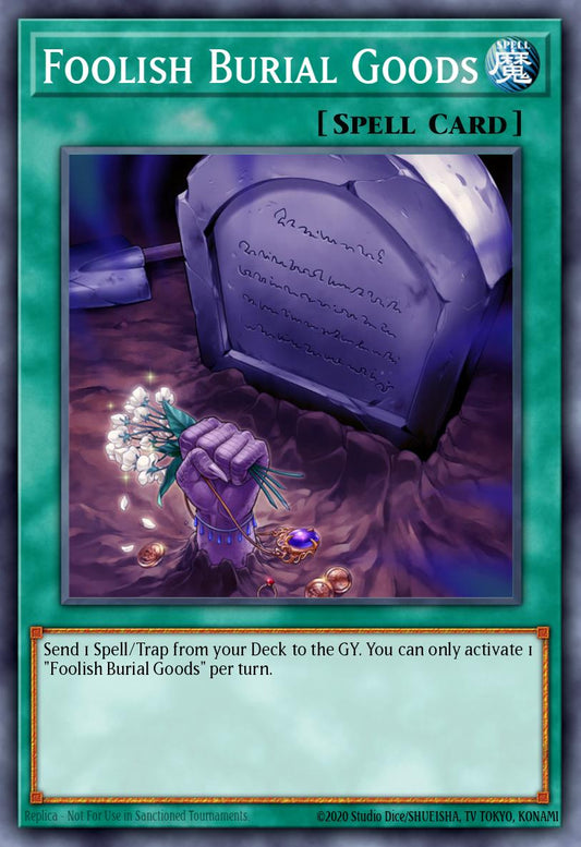 (054) YuGiOh TCG MAGO: Maximum Gold Single: Foolish Burial Goods  Rare