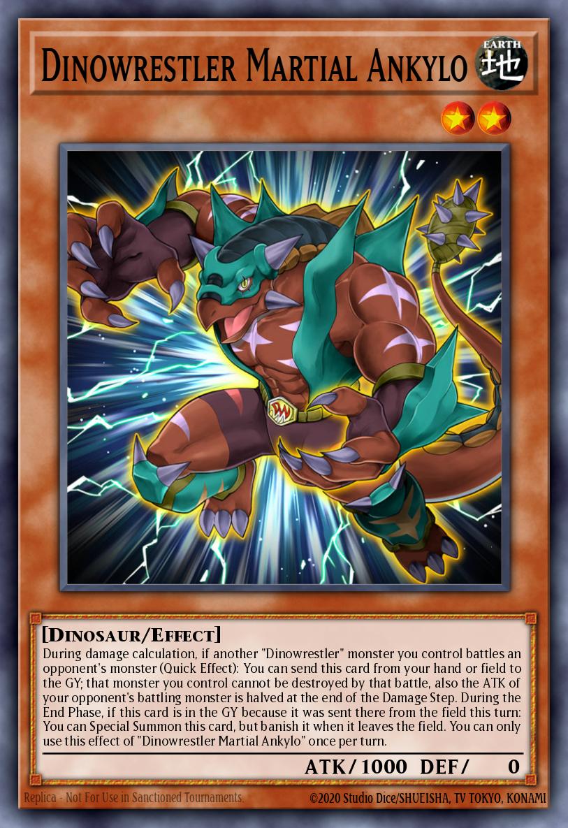 (104) YuGiOh TCG MP20: 2020 Tin of Lost Memories Mega Pack Single: Dinowrestler Martial Ankylo Common