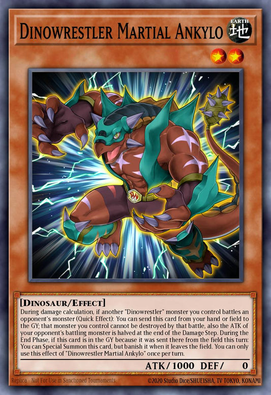(104) YuGiOh TCG MP20: 2020 Tin of Lost Memories Mega Pack Single: Dinowrestler Martial Ankylo  Common