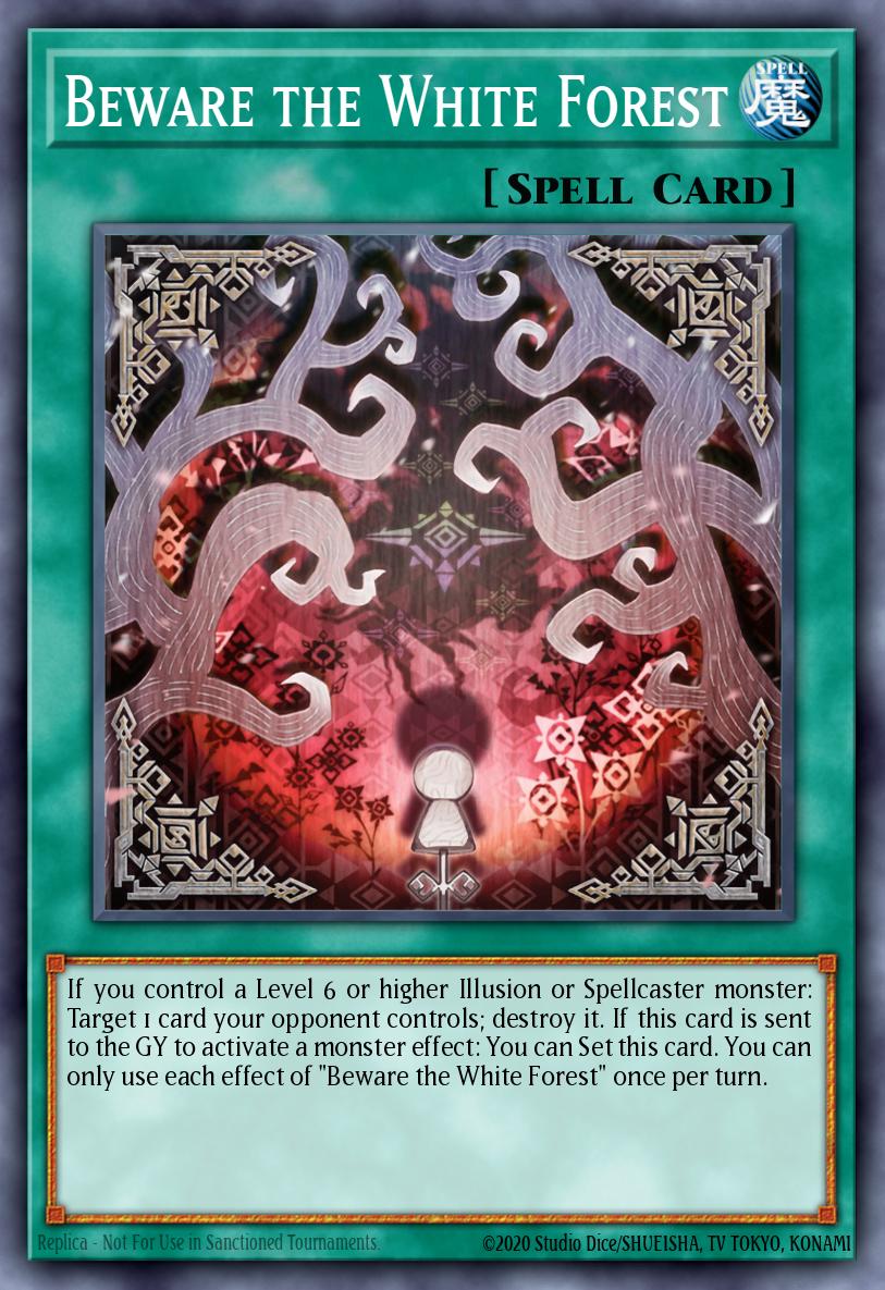 (059) YuGiOh TCG INFO: The Infinite Forbidden Single: Beware the White Forest  Super Rare
