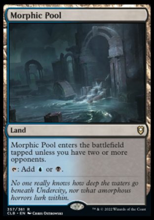 (357) Magic The Gathering Commander Legends: Battle for Baldur's Gate Single: Morphic Pool Holo Rare