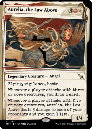 (357) Magic The Gathering Murders at Karlov Manor: Extras Single: Aurelia, the Law Above (V.2) Holo Rare