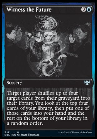 (357) Magic The Gathering Innistrad: Double Feature Single: Witness the Future Uncommon
