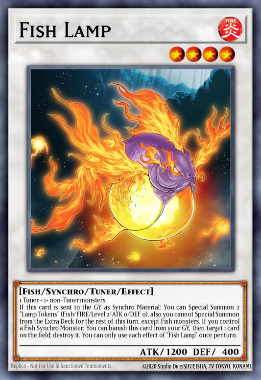(044) YuGiOh TCG PHNI: Phantom Nightmare Single: Fish Lamp  Common