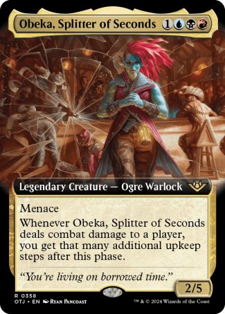 (358) Magic The Gathering Outlaws of Thunder Junction: Extras Single: Obeka, Splitter of Seconds Rare