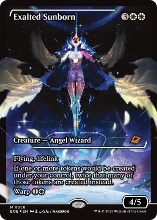 (358) Magic The Gathering Edge of Eternities: Extras Single: Exalted Sunborn (V.2) Mythic