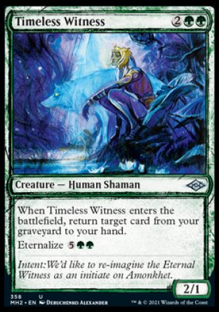 (358) Magic The Gathering Modern Horizons 2: Extras Single: Timeless Witness Holo Uncommon