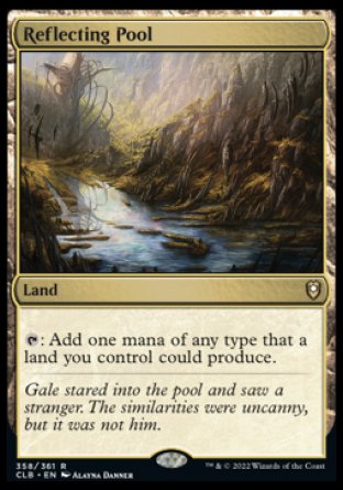 (358) Magic The Gathering Commander Legends: Battle for Baldur's Gate Single: Reflecting Pool Holo Rare