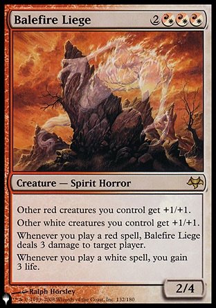 (132) Magic The Gathering The List Single: Balefire Liege Rare