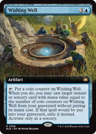 (358) Magic The Gathering Bloomburrow: Extras Single: Wishing Well Holo Rare