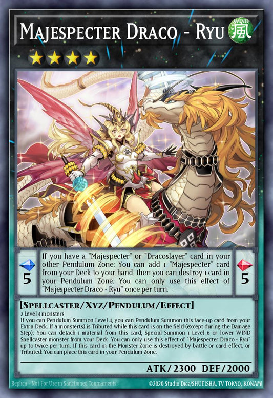 (049) YuGiOh TCG PHNI: Phantom Nightmare Single: Majespecter Draco - Ryu (V.2 - Quarter Century Secret Rare)  Quarter Century Secret Rare