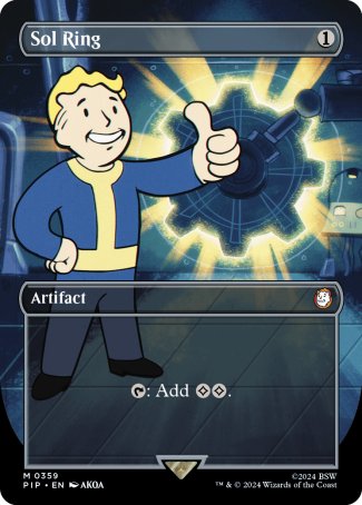 (359) Magic The Gathering Universes Beyond: Fallout: Extras Single: Sol Ring (V.1) Mythic