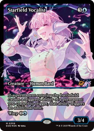 (359) Magic The Gathering Edge of Eternities: Extras Single: Starfield Vocalist (V.2) Holo Mythic