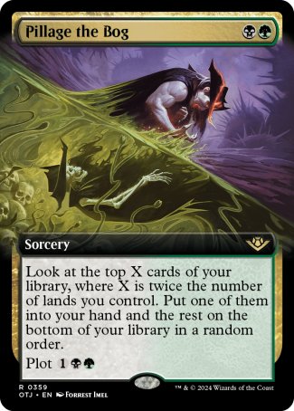 (359) Magic The Gathering Outlaws of Thunder Junction: Extras Single: Pillage the Bog Holo Rare