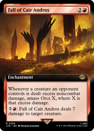 (359) Magic The Gathering The Lord of the Rings: Tales of Middle-earth: Extras Single: Fall of Cair Andros Rare