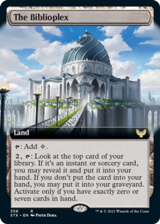 (359) Magic The Gathering Strixhaven: School of Mages: Extras Single: The Biblioplex Holo Rare
